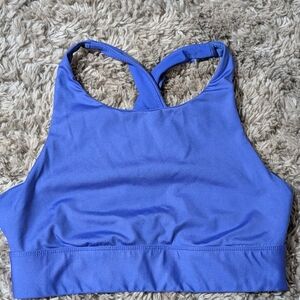 Fabletics Ella High Impact Sports Bra — Blue — Women’s Small
